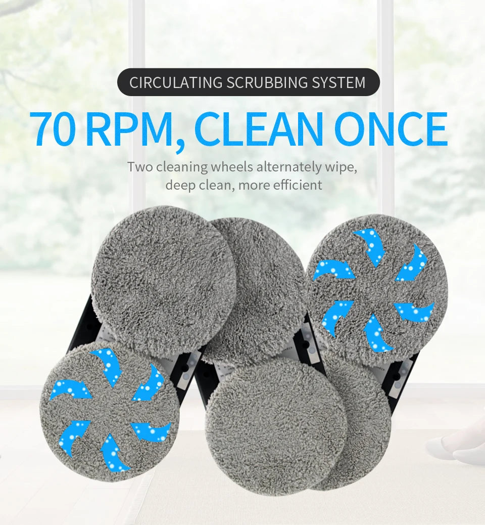 Ultra-Thin Window Cleaning Robot with Remote Control