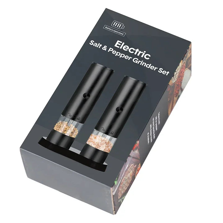 USB Rechargeable Electric Salt & Pepper Grinder – Adjustable Coarseness