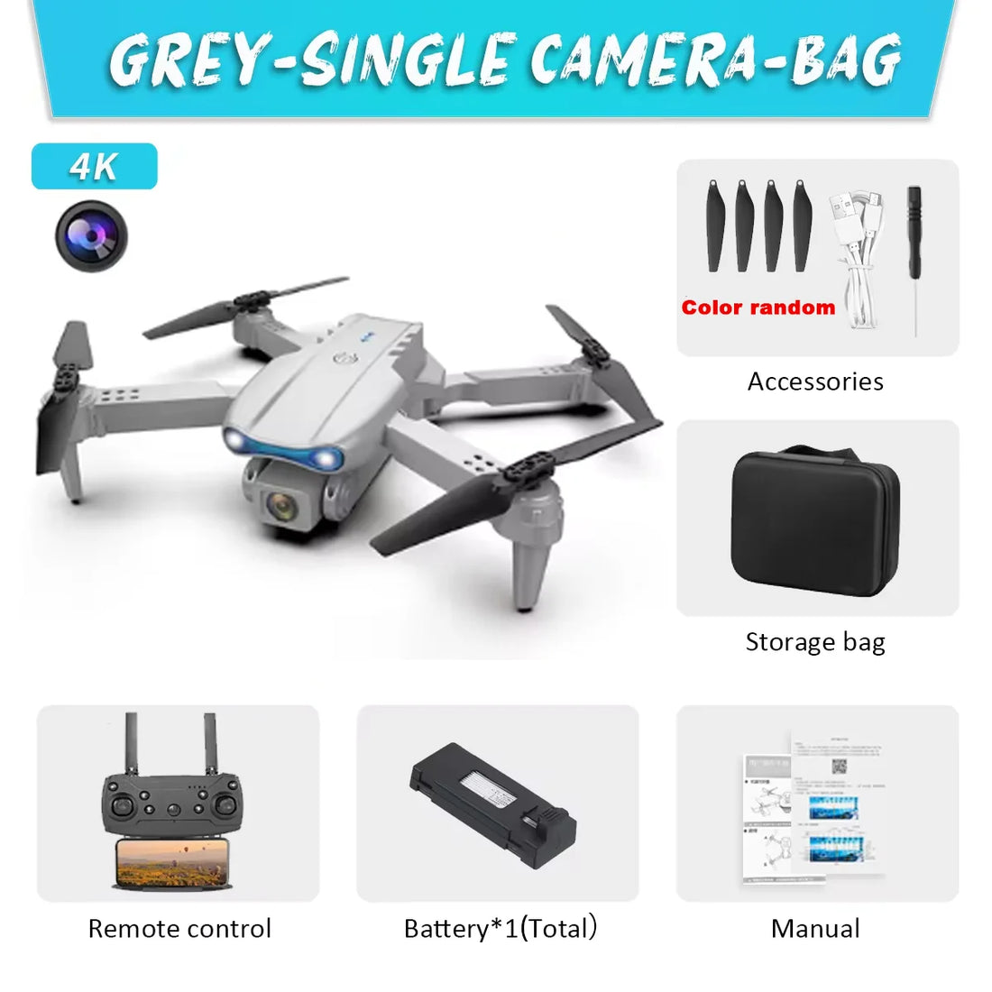 E99Pro 4K Dual Camera FPV Drone
