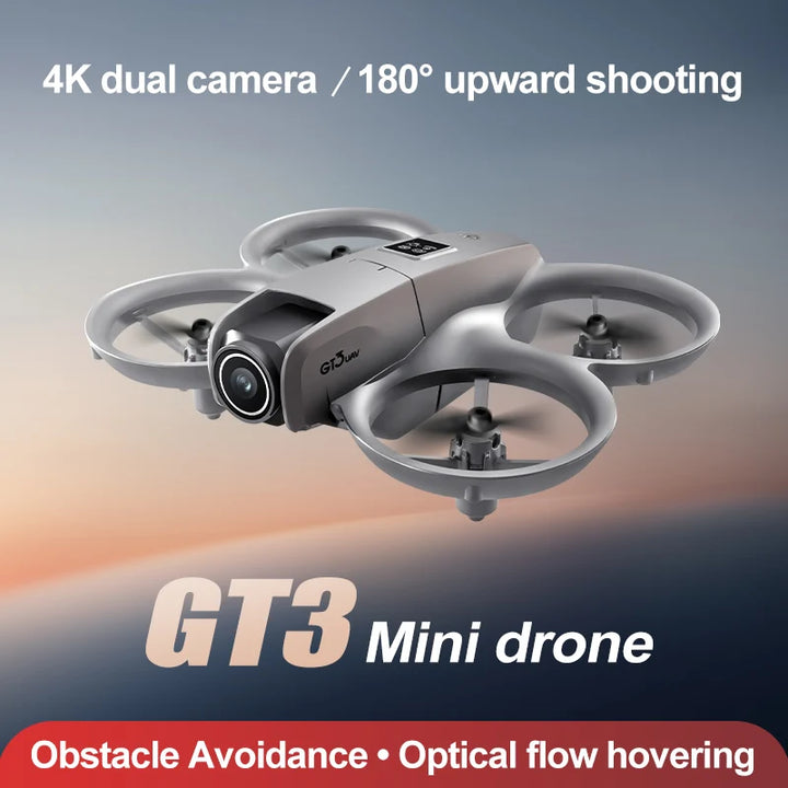 GT3 Dual-Camera Foldable Drone with Obstacle Avoidance