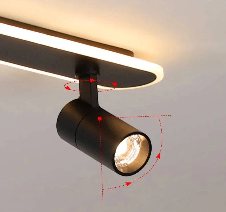 Nordic LED Ceiling Spotlight – Smart Room Lamp