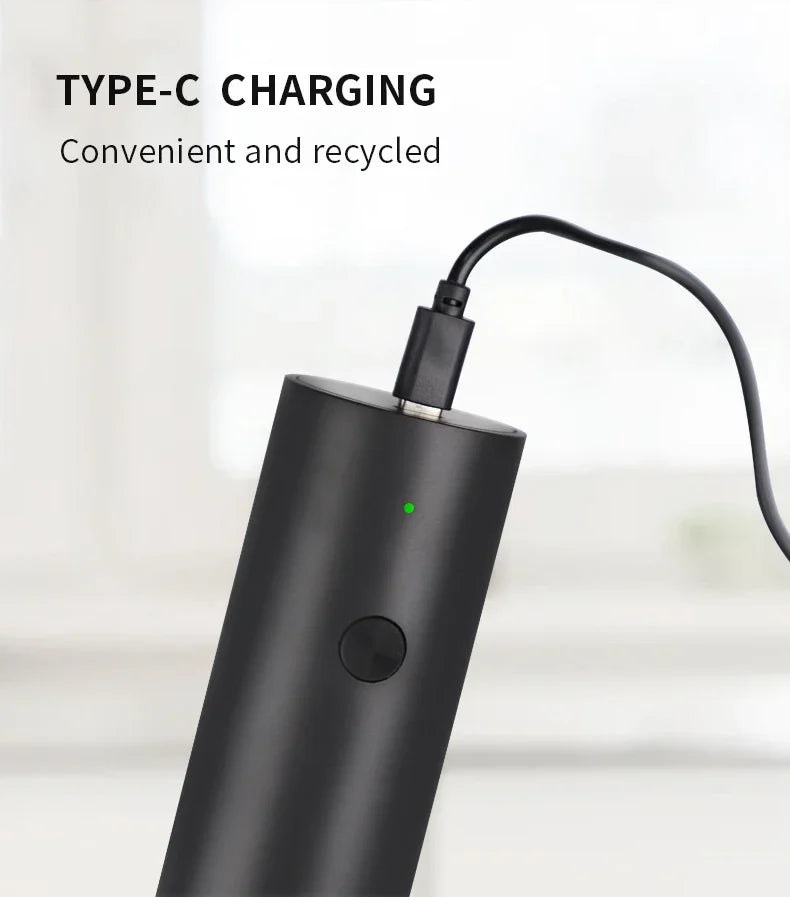 USB Rechargeable Electric Salt & Pepper Grinder – Adjustable Coarseness