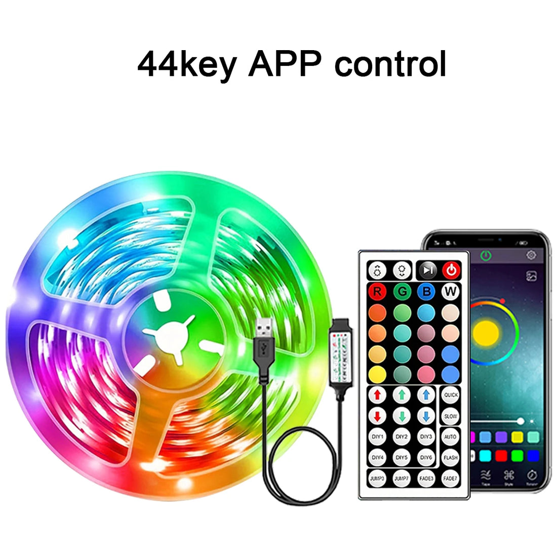 RGB LED Strip Lights with App Control (5–30m)
