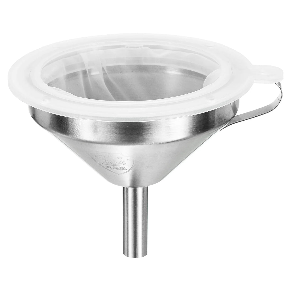 Stainless Steel Kitchen Funnel with 400 Mesh Strainer