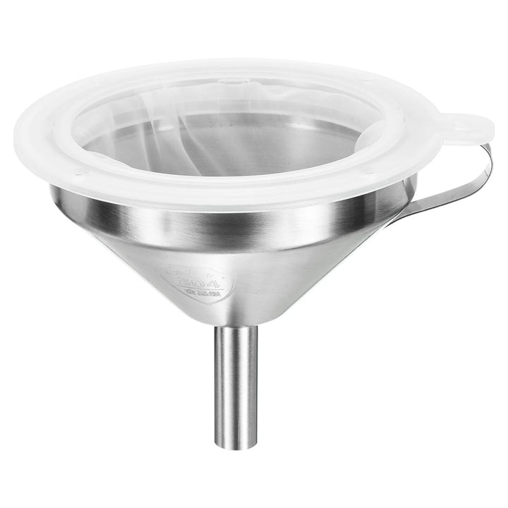 Stainless Steel Kitchen Funnel with 400 Mesh Strainer