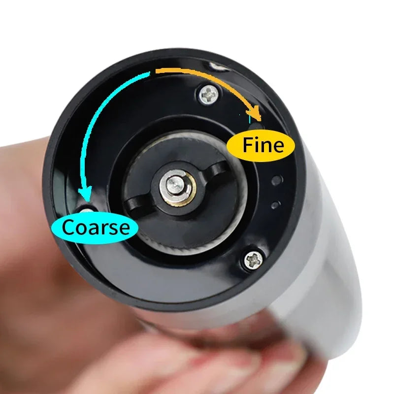 USB Rechargeable Electric Salt & Pepper Grinder – Adjustable Coarseness