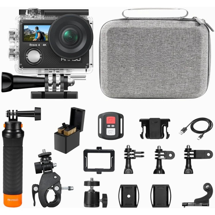 AKASO Brave 4 4K Action Camera Bundle