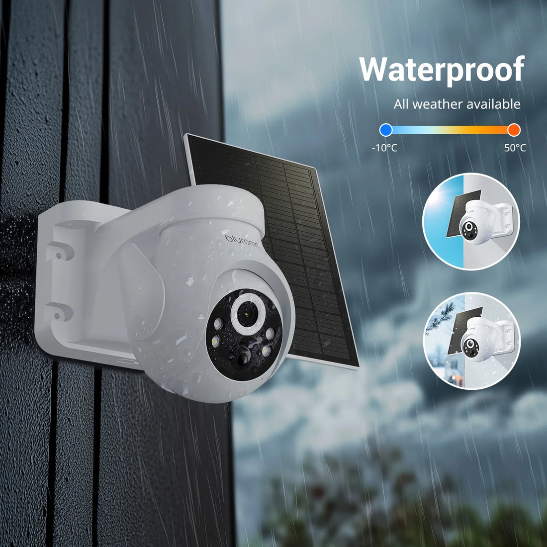 Blurams 2K Outdoor Wi-Fi Security Camera with 360° PTZ