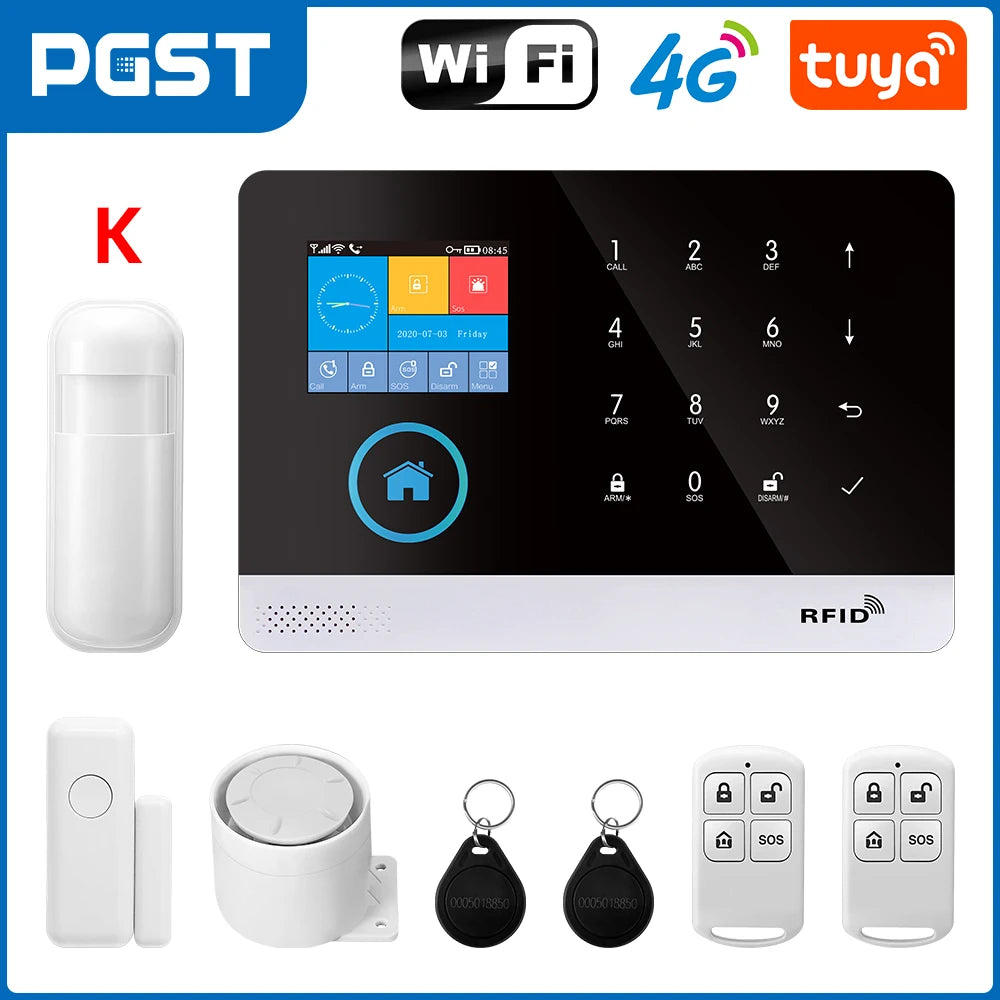 4G WiFi Smart Home Security Alarm System