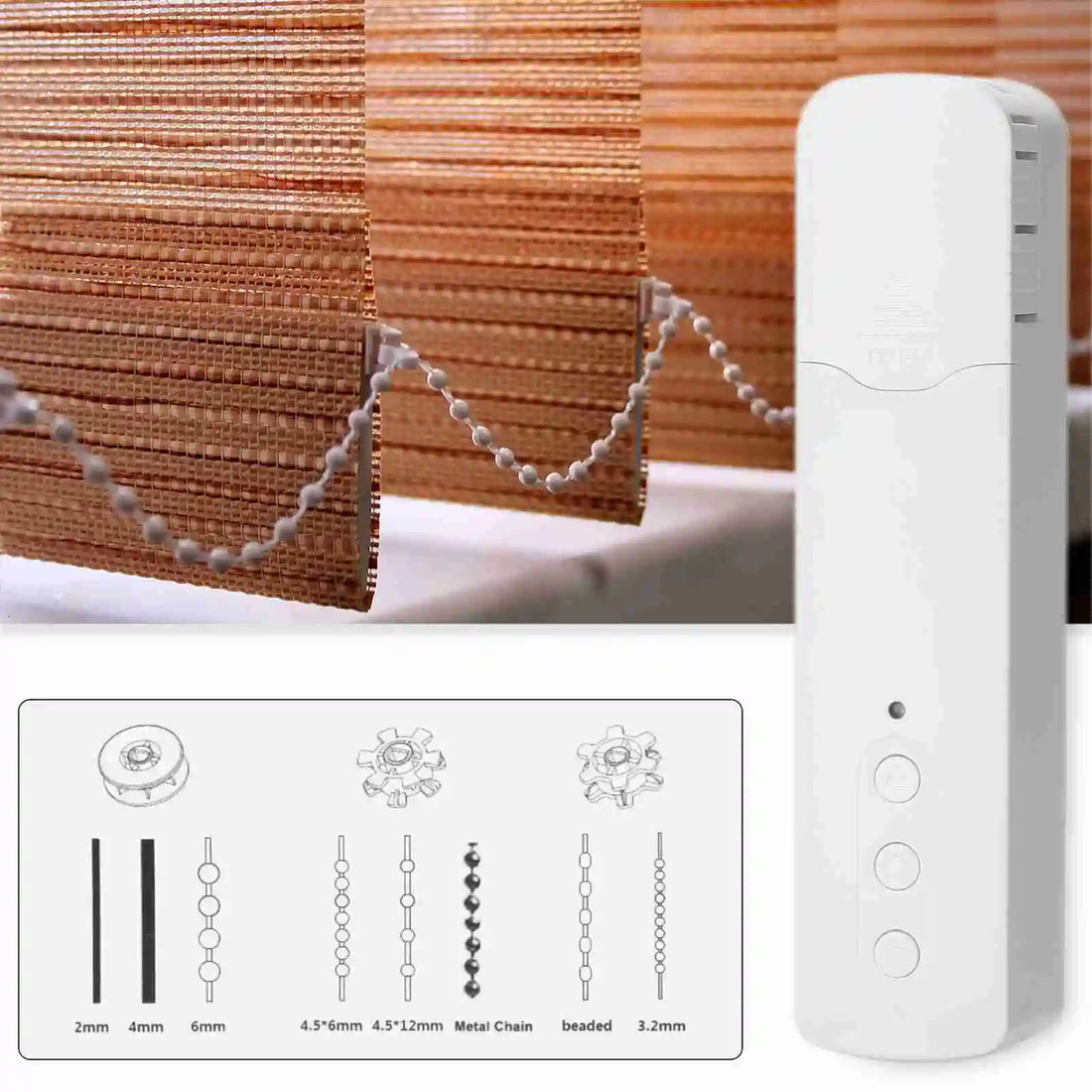 TM616EGWT WiFi Smart Pull Bead Curtain Motor