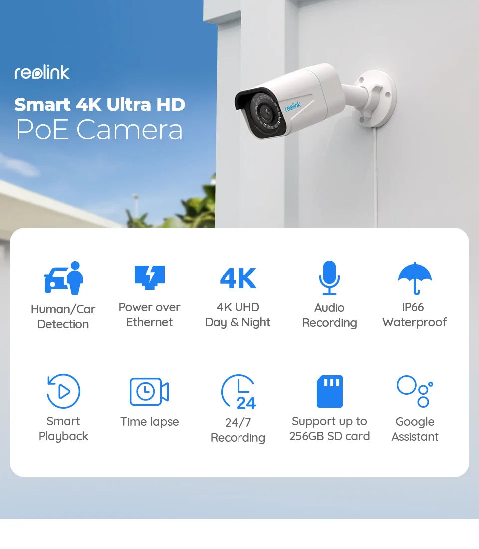 Reolink RLC-810A 4K PoE Outdoor Security Camera
