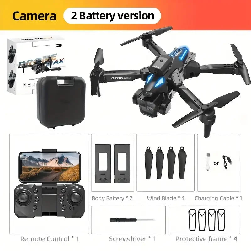 C10 Folding Drone with 360° Obstacle Avoidance & 2 Batteries