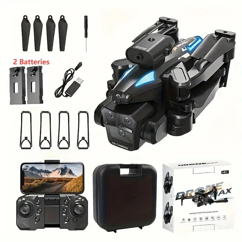 C10 Folding Drone with 360° Obstacle Avoidance & 2 Batteries