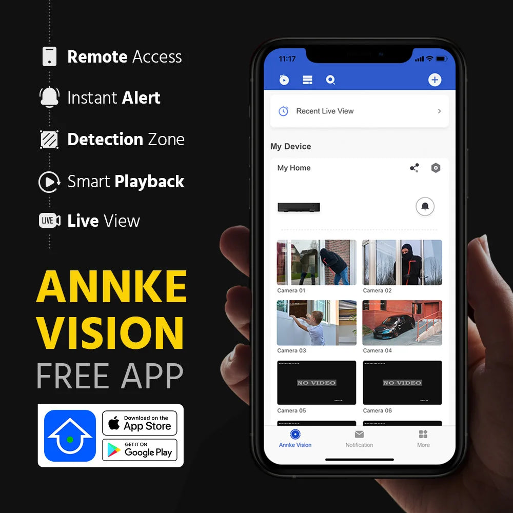 ANNKE 8MP Dual-Lens 4K PoE Outdoor Security Camera