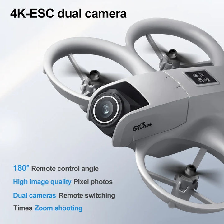 GT3 Dual-Camera Foldable Drone with Obstacle Avoidance