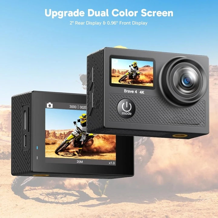 AKASO Brave 4 4K Action Camera Bundle