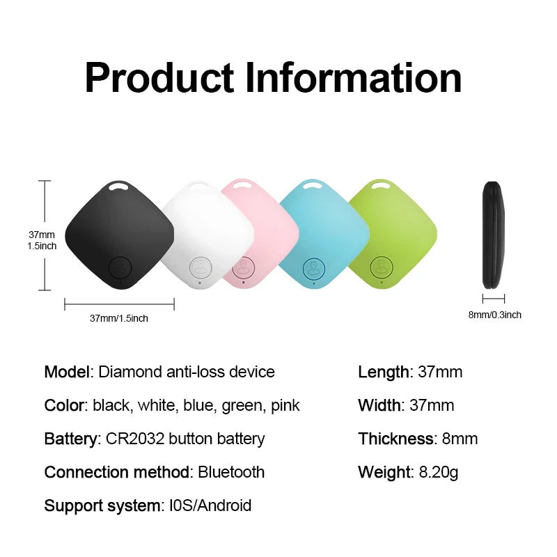 Mini Bluetooth GPS Tracker – Smart Finder for Kids, Bags & Wallets