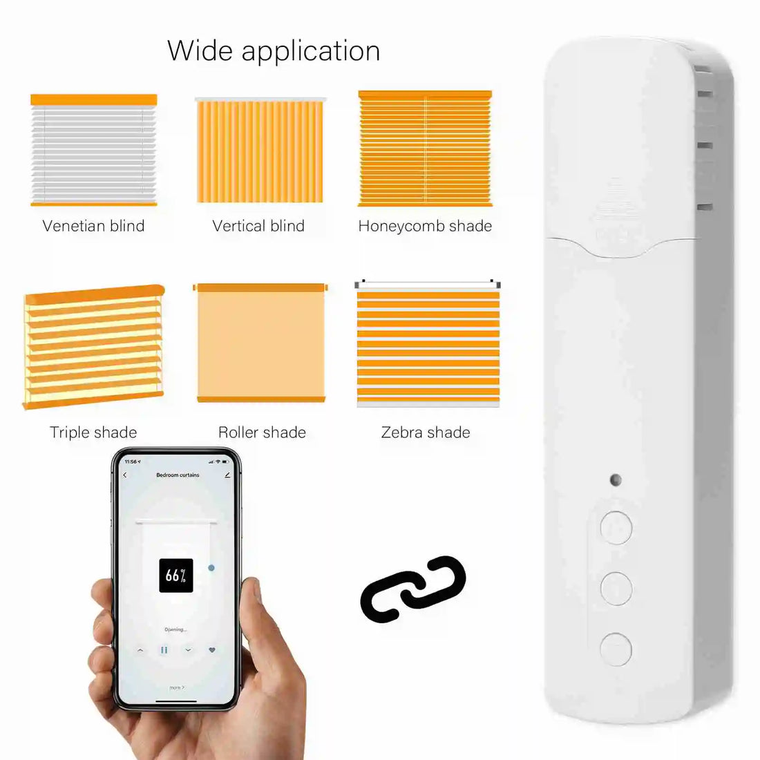TM616EGWT WiFi Smart Pull Bead Curtain Motor