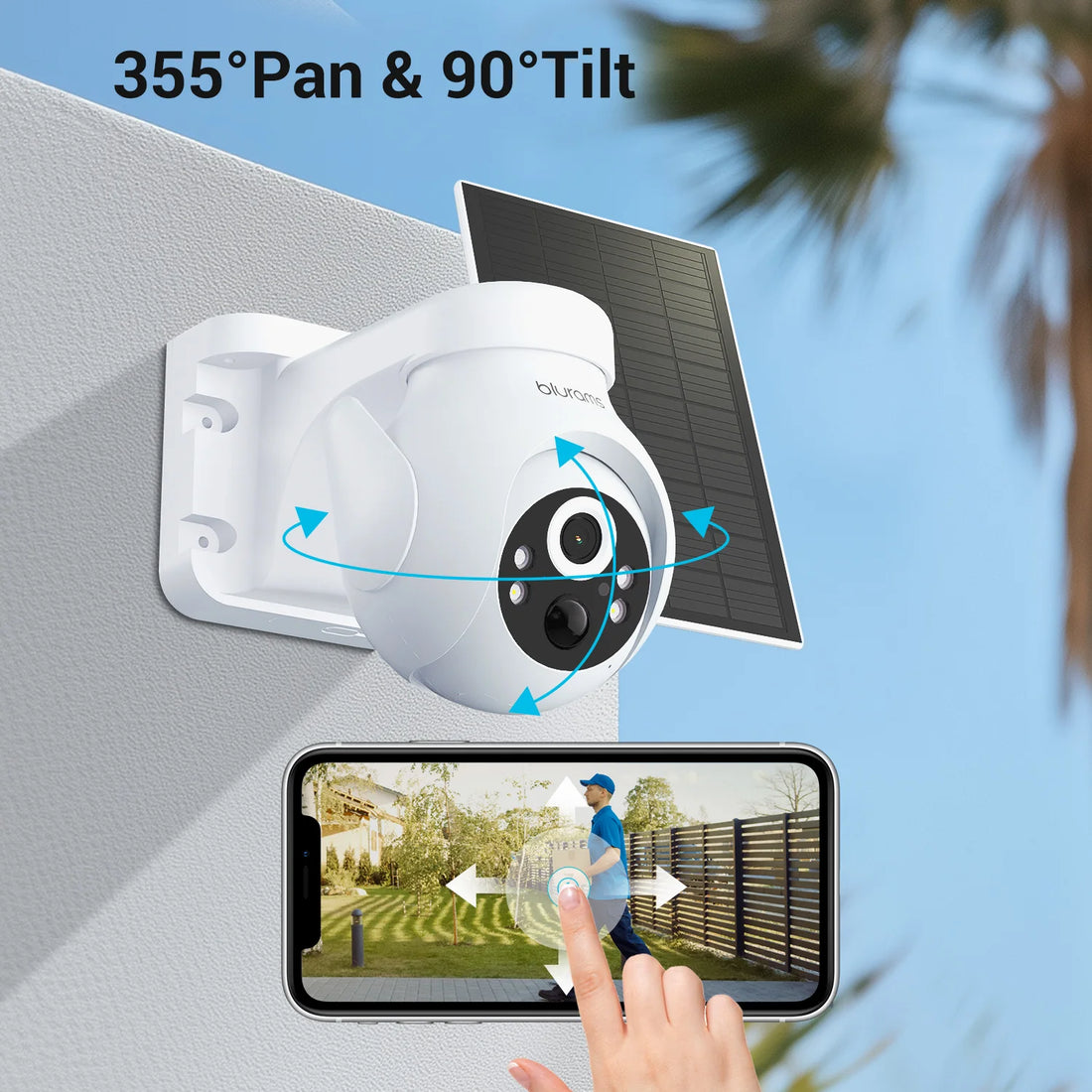 Blurams 2K Outdoor Wi-Fi Security Camera with 360° PTZ