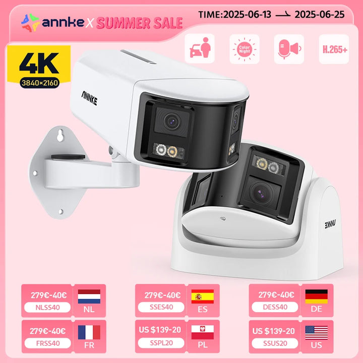 ANNKE 8MP Dual-Lens 4K PoE Outdoor Security Camera