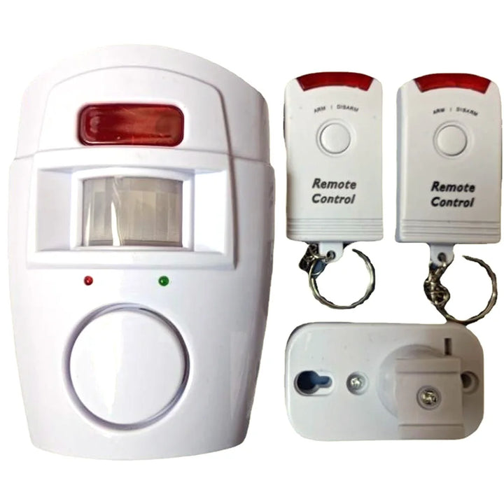 Wireless PIR Motion Sensor Alarm with 2 Remotes