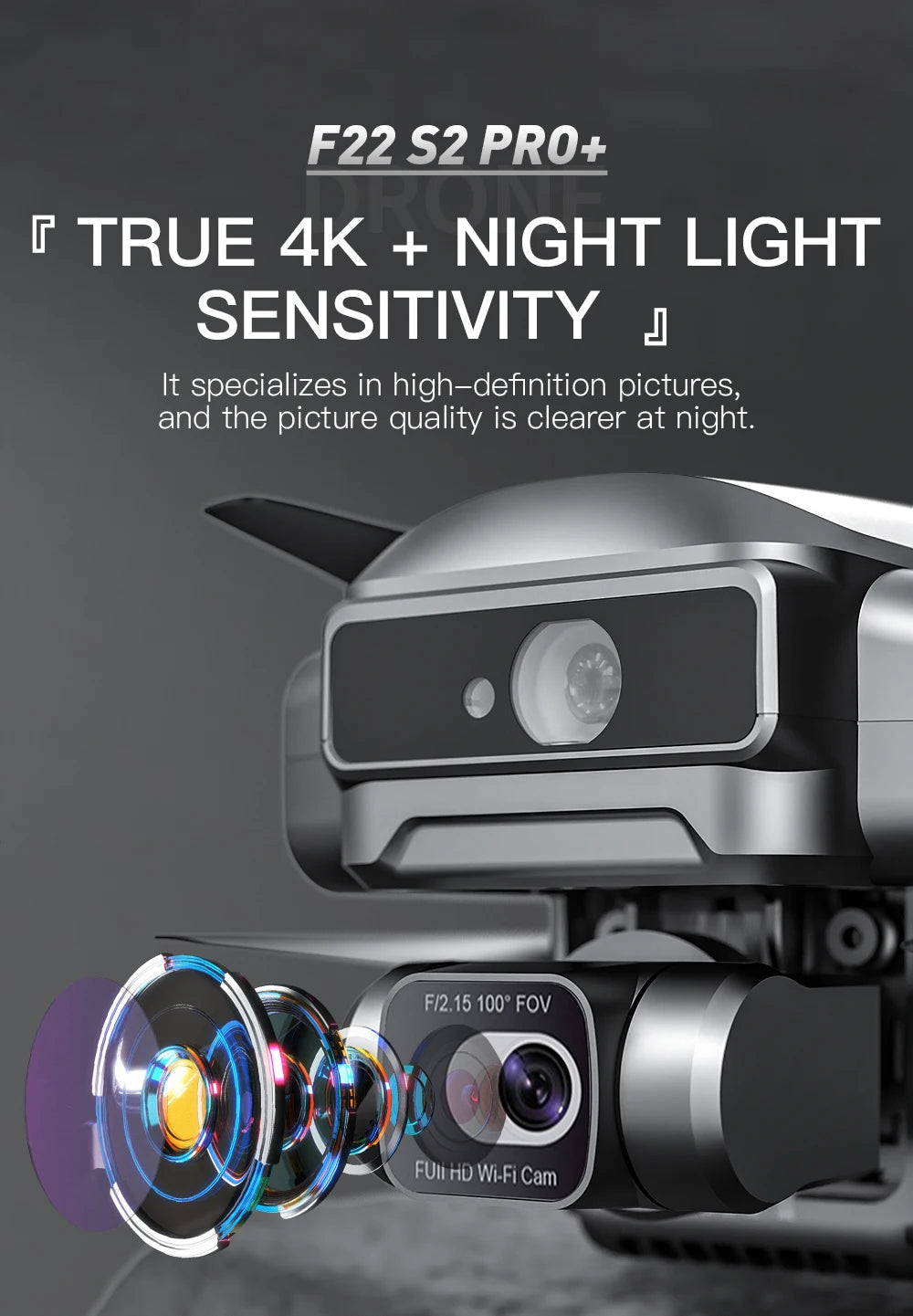 F22 S2 XR PRO+ 4K GPS Drone with Gimbal & Obstacle Avoidance