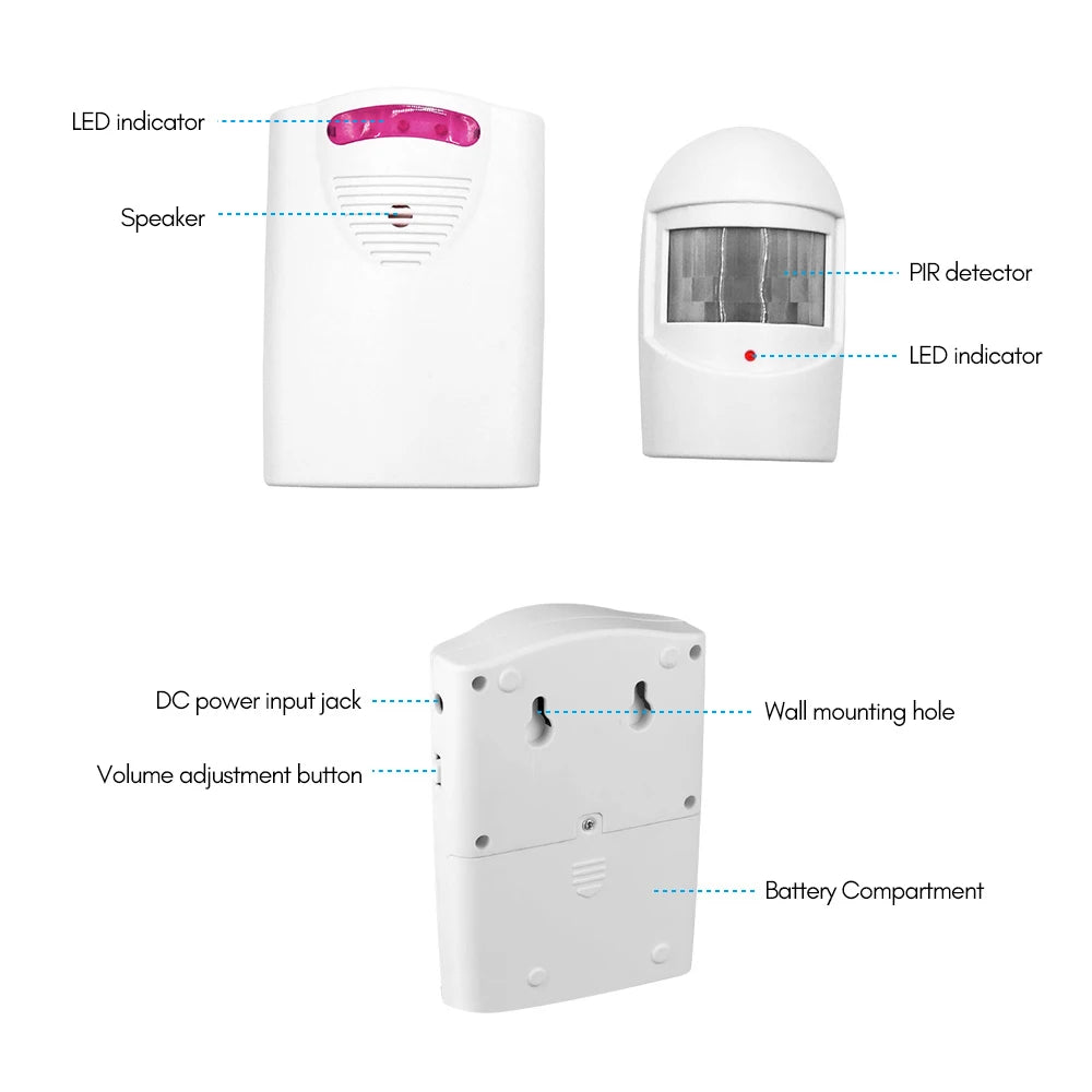Smart Wireless PIR Motion Alarm with 120dB Siren