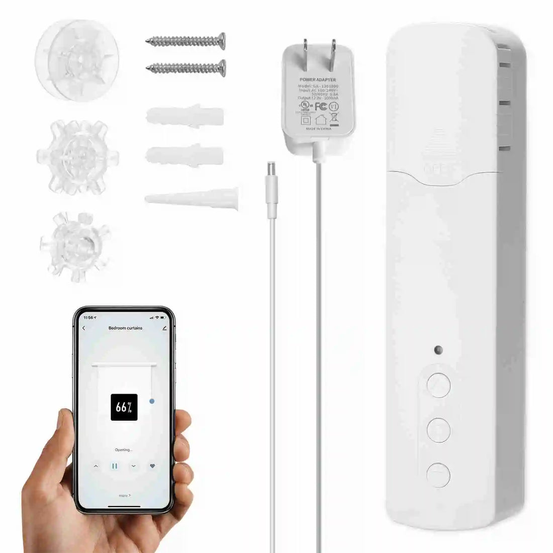 TM616EGWT WiFi Smart Pull Bead Curtain Motor