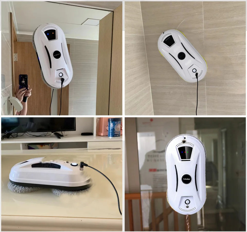 Ultra-Thin Window Cleaning Robot with Remote Control