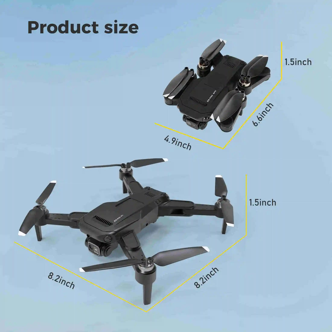 GPS RC Drone with Brushless Motor & 2 Batteries