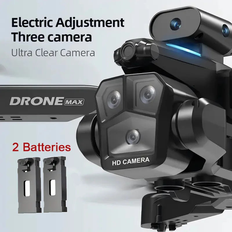 C10 Folding Drone with 360° Obstacle Avoidance & 2 Batteries