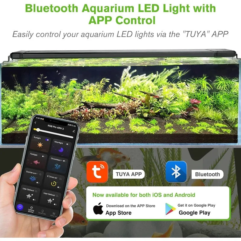 60W Smart Bluetooth Aquarium LED Light