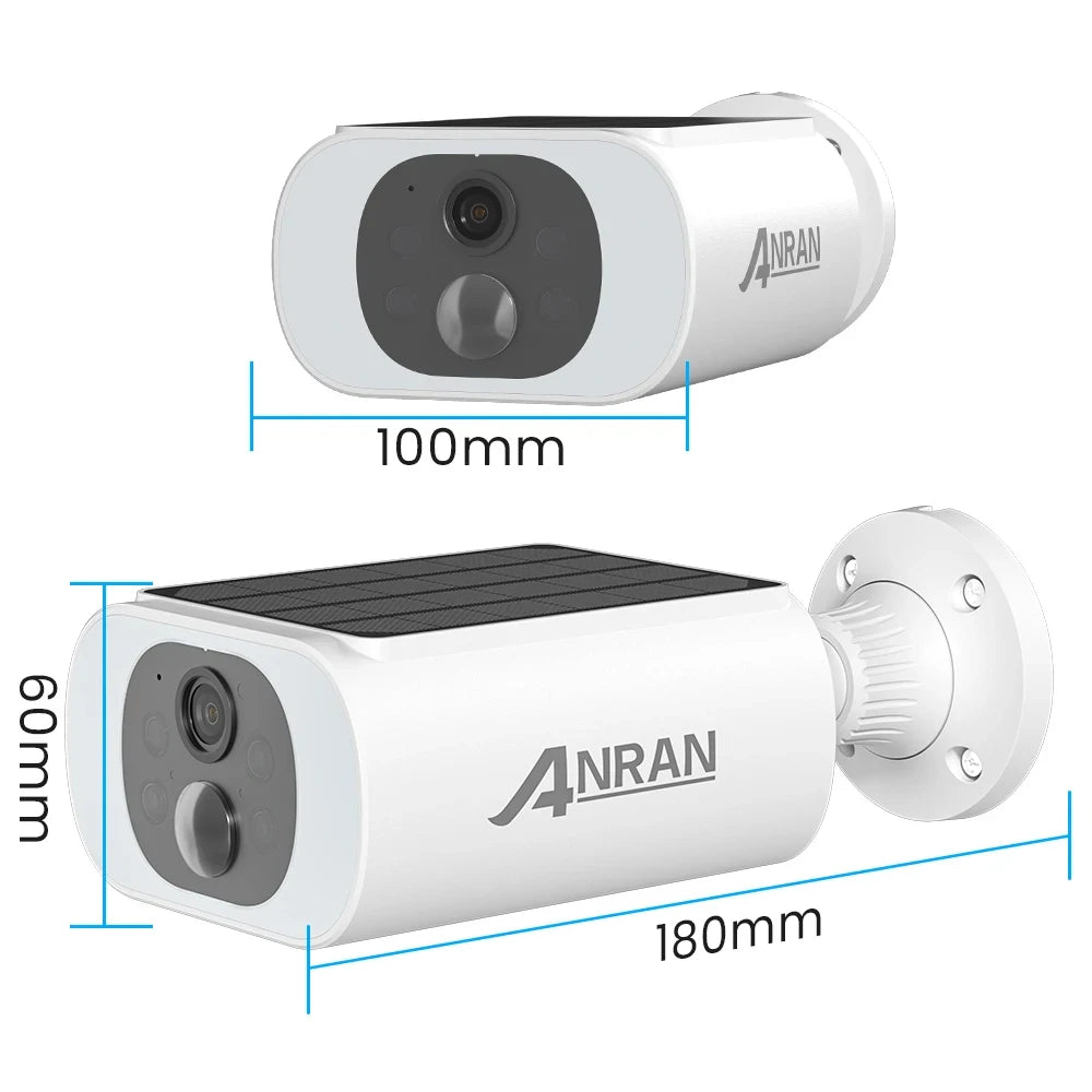 ANRAN Wireless Solar Security Camera Set – 3MP  Product Description (Bullet Points):