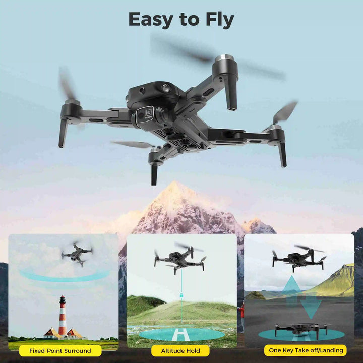 GPS RC Drone with Brushless Motor & Dual Batteries