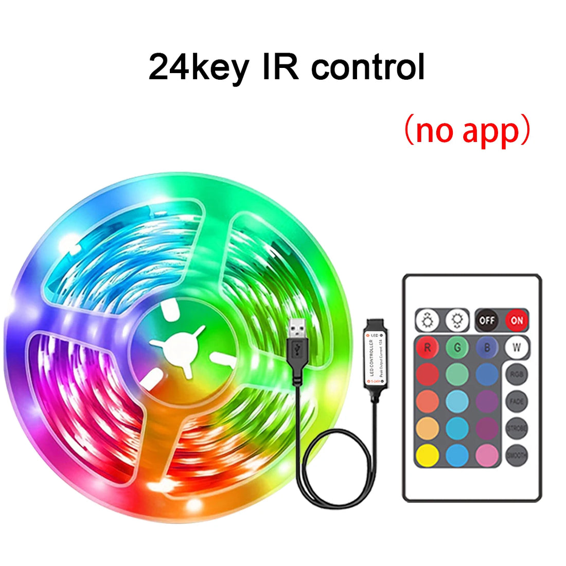 RGB LED Strip Lights with App Control (5–30m)