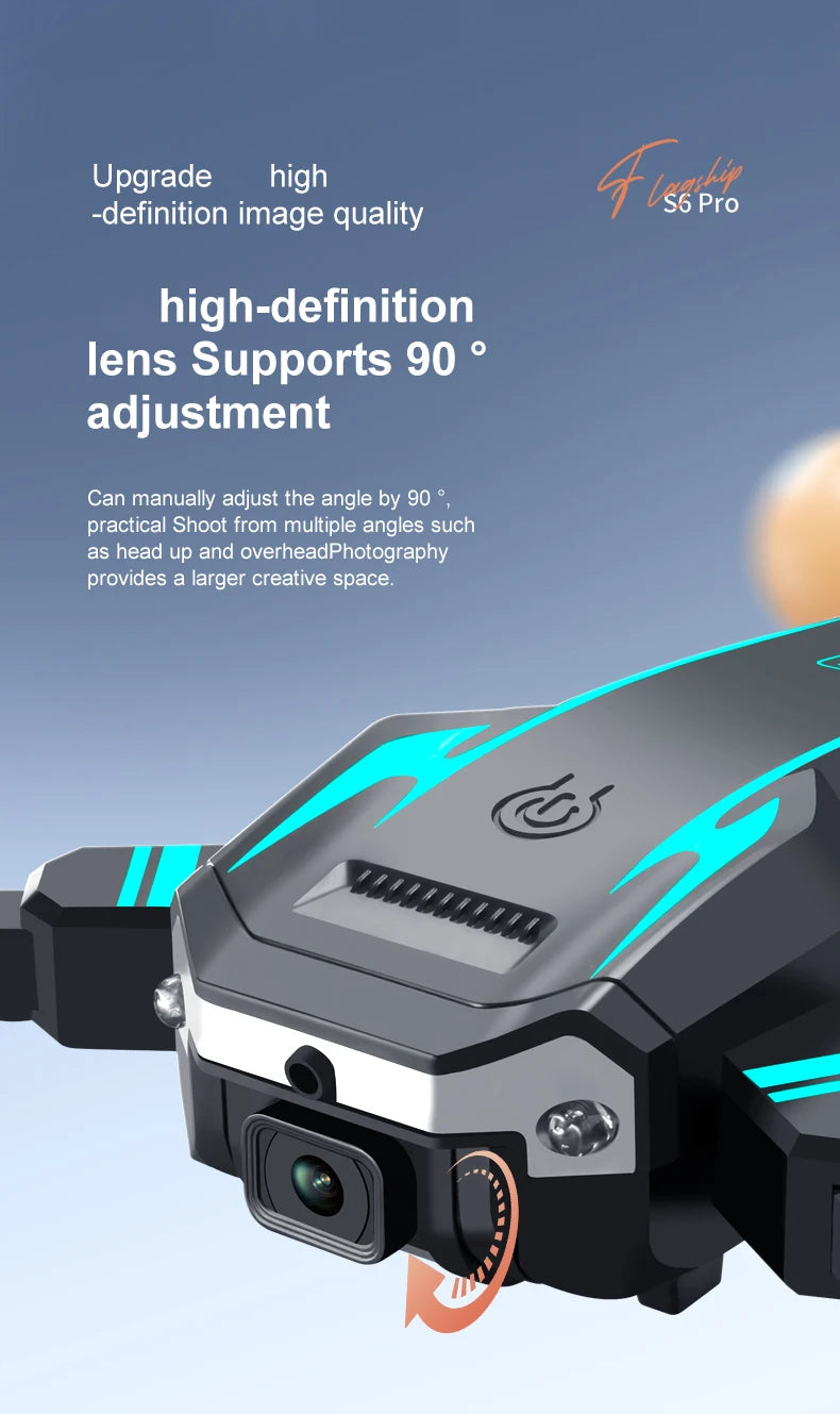 S6 Pro 5G Drone with Dual HD Cameras & Obstacle Avoidance