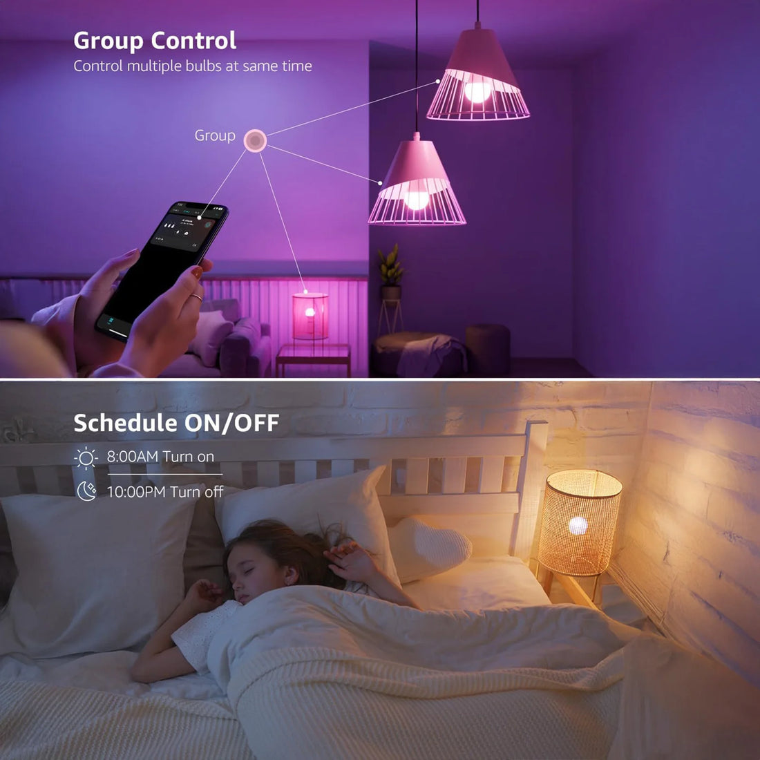 Smart A19 RGB Wi-Fi Bulb with Music Sync
