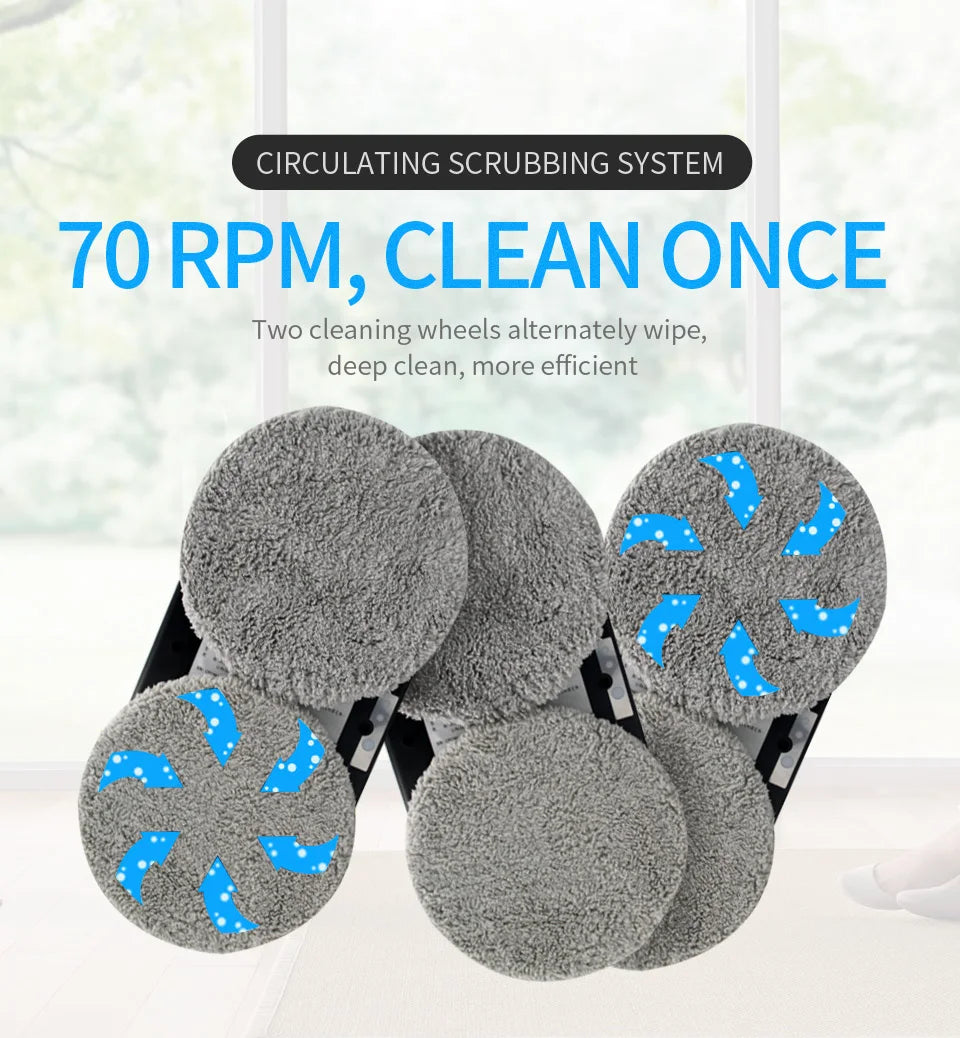Ultra-Thin Window Cleaning Robot with Remote Control