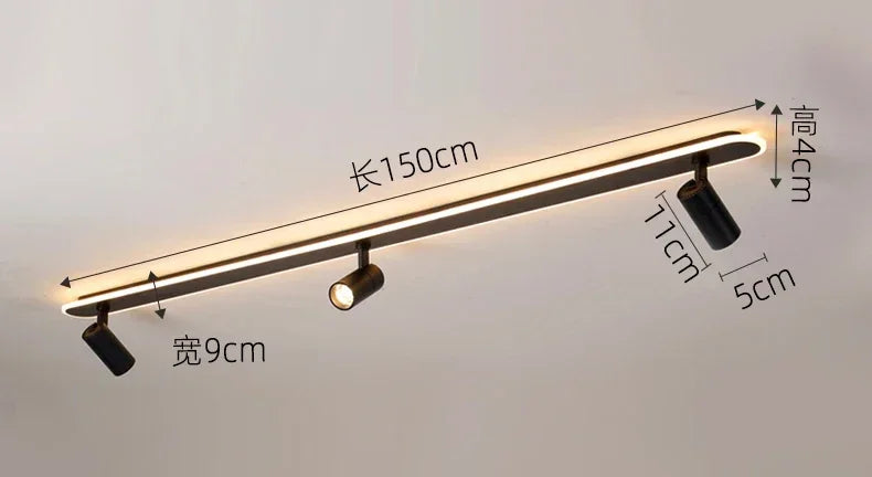 Nordic LED Ceiling Spotlight – Smart Room Lamp