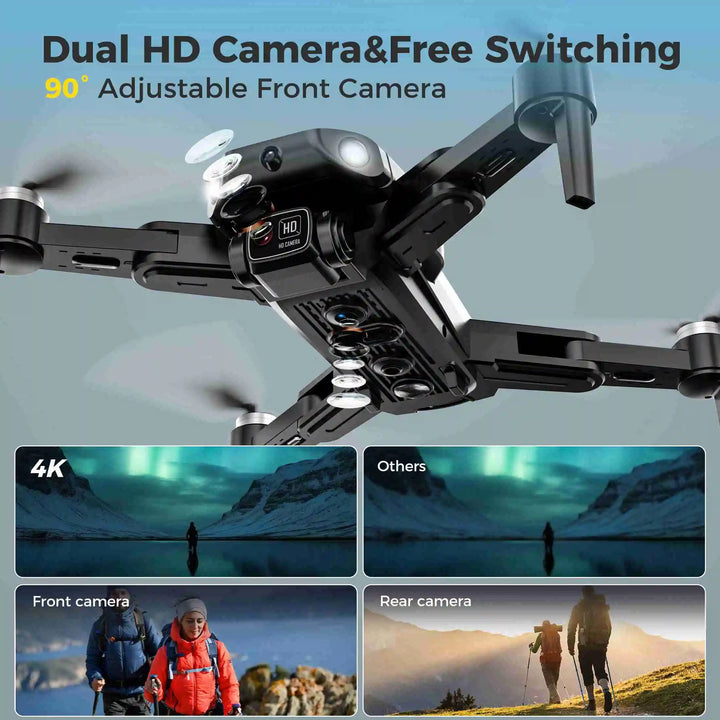 GPS RC Drone with Brushless Motor & Dual Batteries