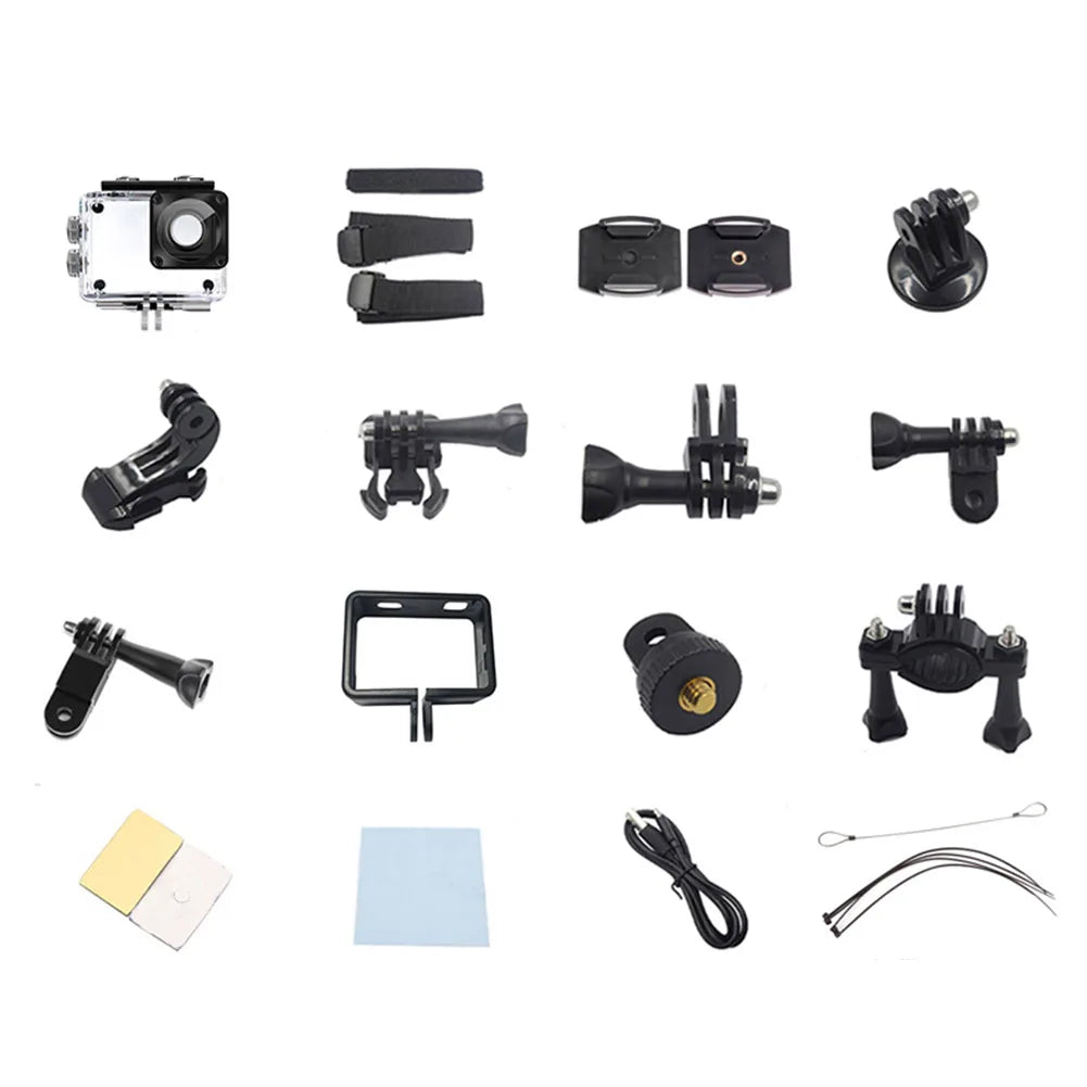 4K WiFi Action Camera with Dual Screen & Waterproof Case