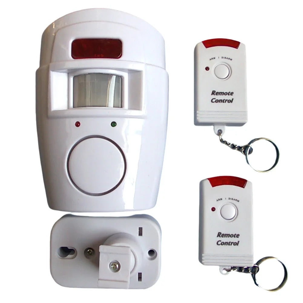 Wireless PIR Motion Sensor Alarm with 2 Remotes