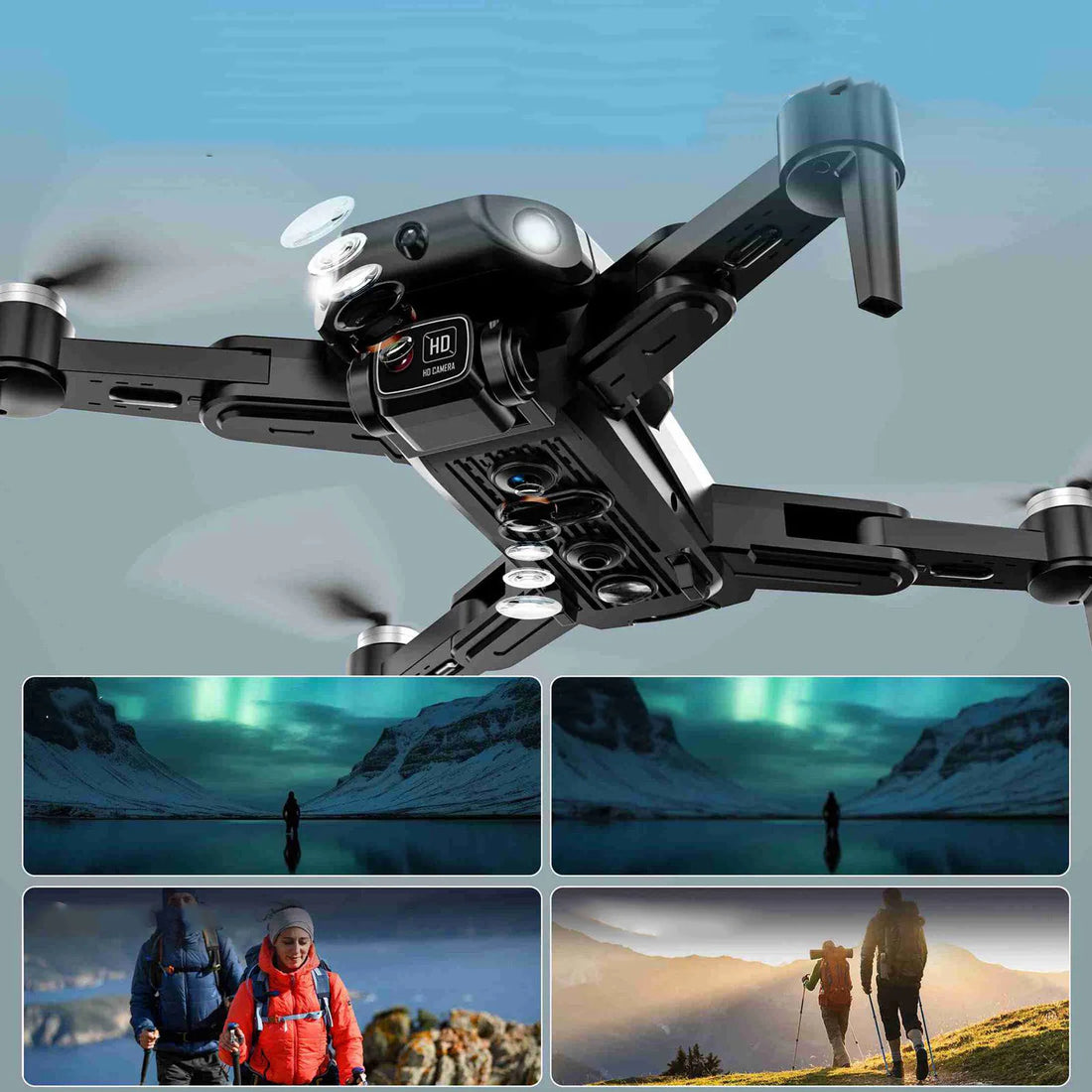 GPS RC Drone with Brushless Motor & Dual Batteries