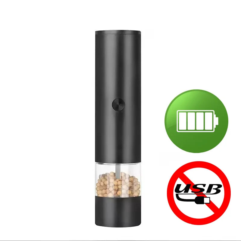USB Rechargeable Electric Salt & Pepper Grinder – Adjustable Coarseness
