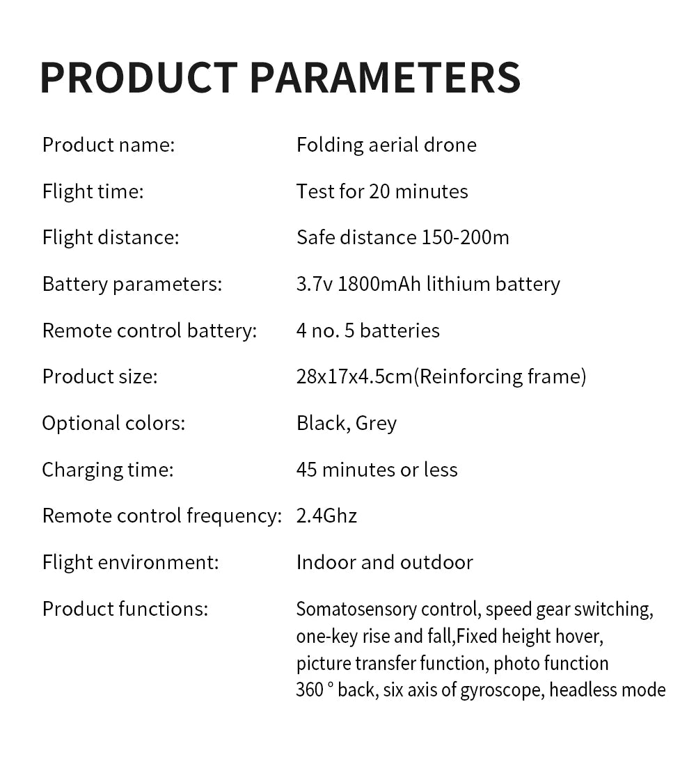 KBDFA E88 4K Foldable RC Drone