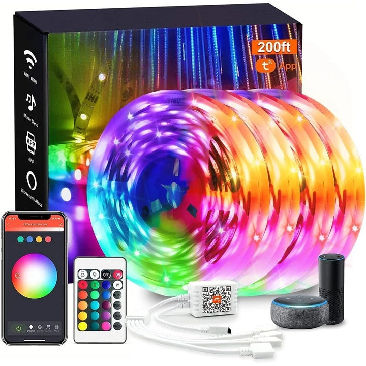 Smart WiFi RGB LED Strip Lights – Tuya App Controlled