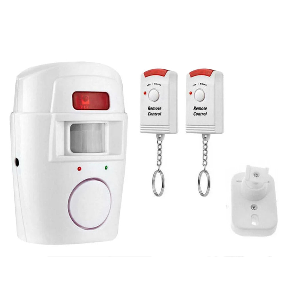 Wireless PIR Motion Sensor Alarm with 2 Remotes