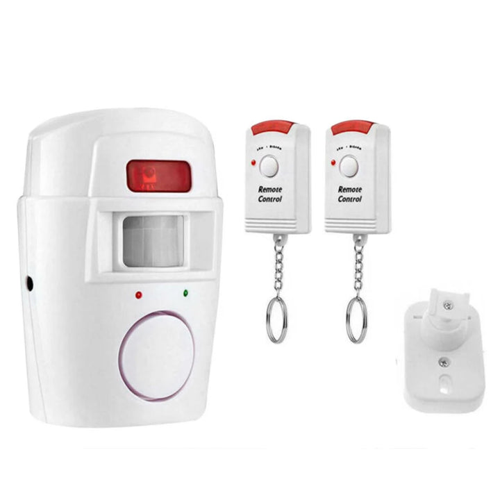 Wireless PIR Motion Sensor Alarm with 2 Remotes