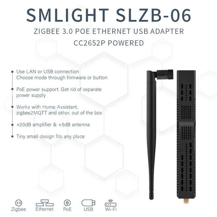 SMLIGHT SLZB-06 Zigbee 3.0 Gateway Coordinator