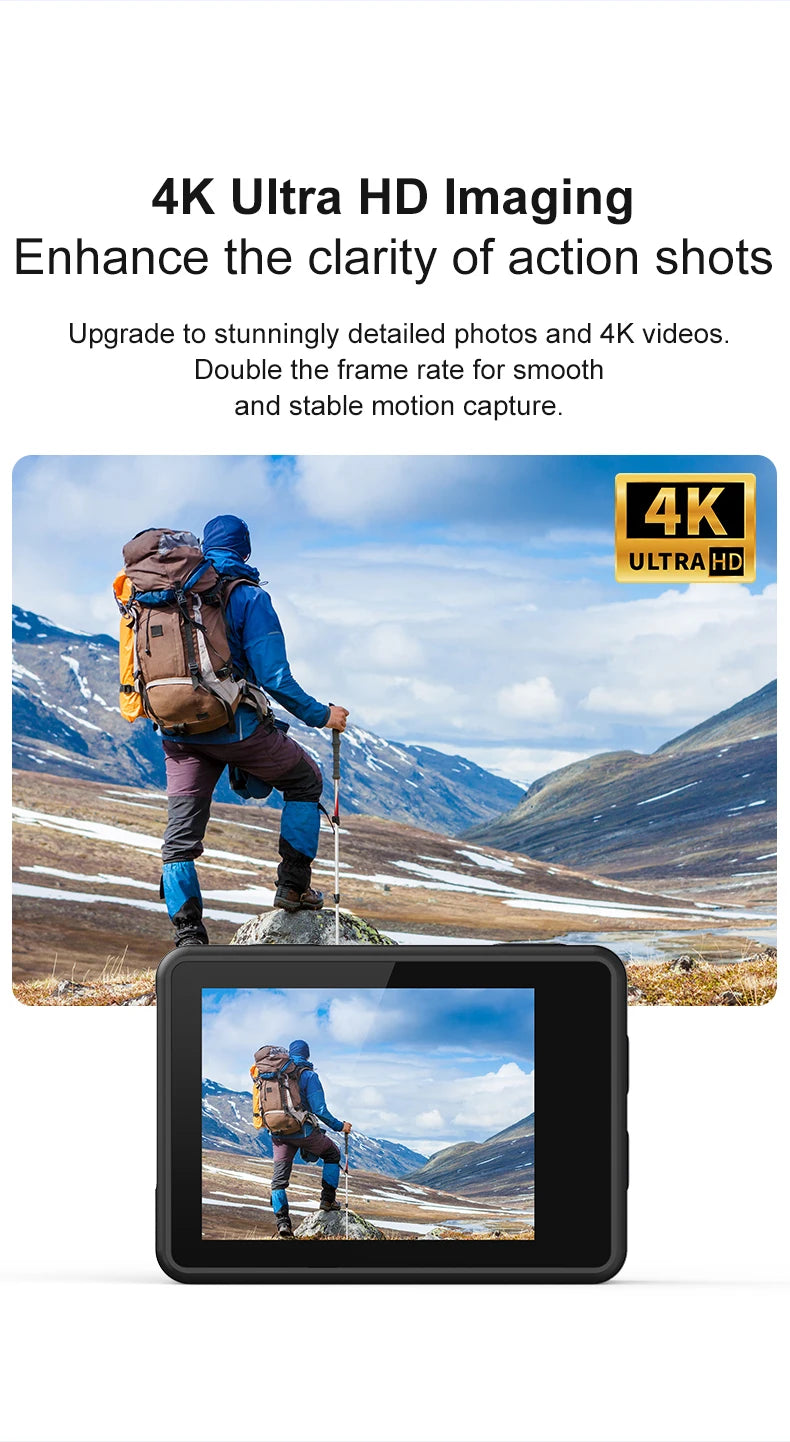 4K Ultra HD Action Camera with WiFi & Waterproof Case